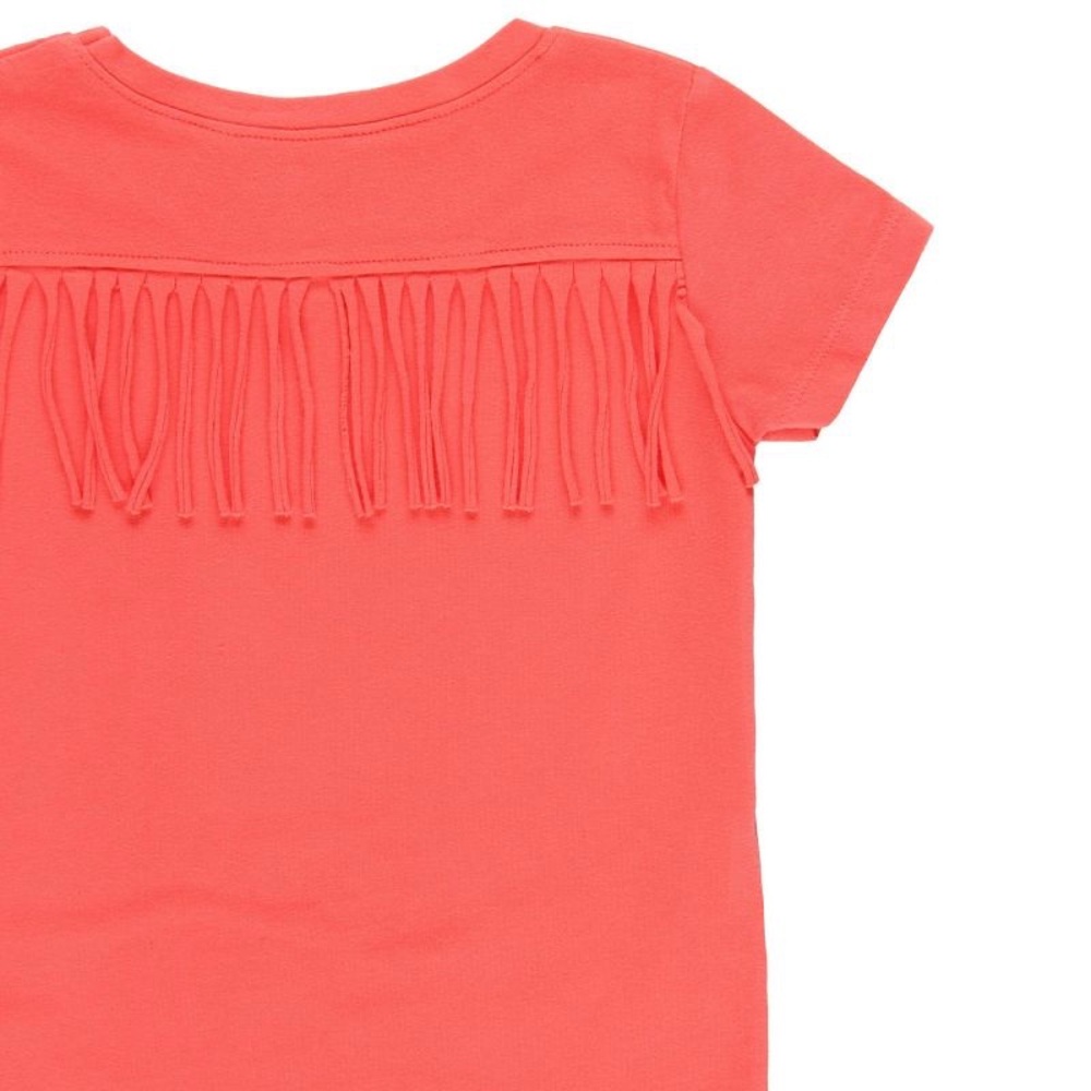 Pink Short Sleeve Tee with Graphic Design - Picture 4 of 4